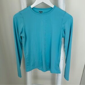 Pepper Kids Thin Long Sleeve Base Layer Crewneck Top Turquoise Size XL